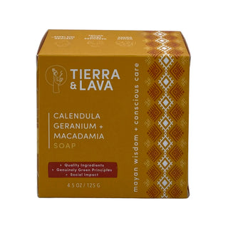 Calendula, Geranium, and Macadamia Soap 125gm/4.5oz