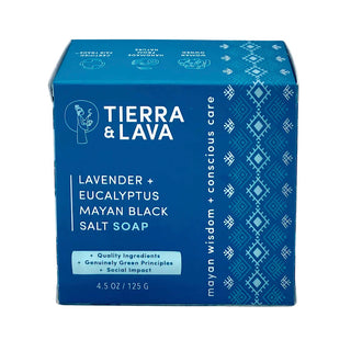 Lavender, Eucalyptus and Black Salt Soap 125gm/4.5oz