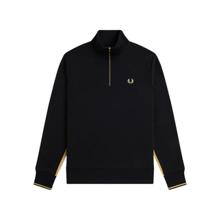 STRIPE TAPE HALF ZIP SWEATSHIR