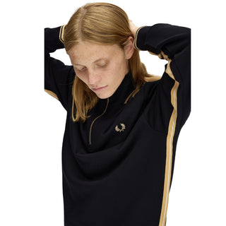 STRIPE TAPE HALF ZIP SWEATSHIR