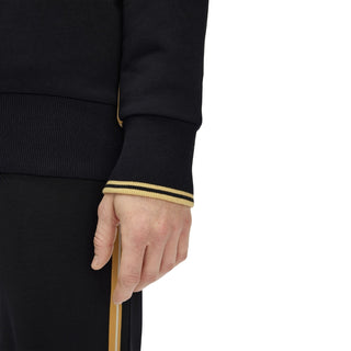 STRIPE TAPE HALF ZIP SWEATSHIR