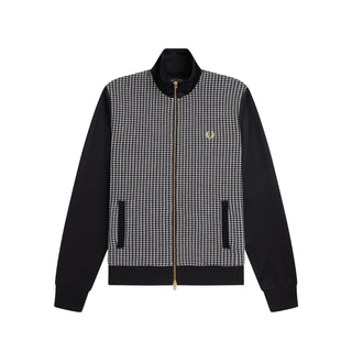 KNITTED FRONT TRACK JACKET