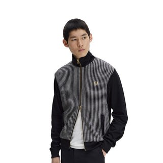 KNITTED FRONT TRACK JACKET