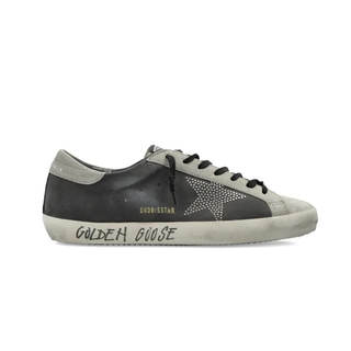 GOLDEN GOOSE SUPER STAR WITH LIST AND STUDDED