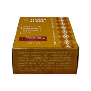 Calendula, Geranium, and Macadamia Soap 125gm/4.5oz
