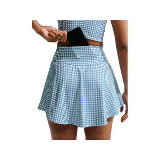 W NK 1 DF 2IN1 GINGHM SKORT MUJER IV4946-486