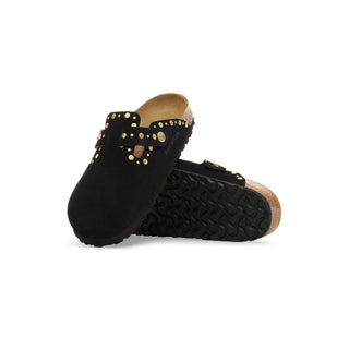 Boston Rivets Suede Leather Black 1030491