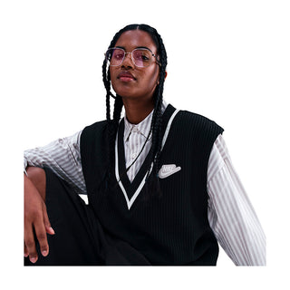 W NSW WAFFLE KNIT VEST PREP MUJER IM7482-010