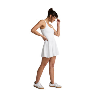 SCORE PLEATED DRESS