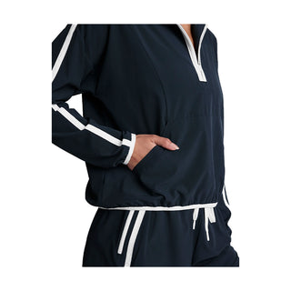 CONTRAST HALF ZIP PULLOVER