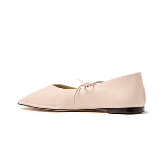 Sway Cream Leather Ballet Flats