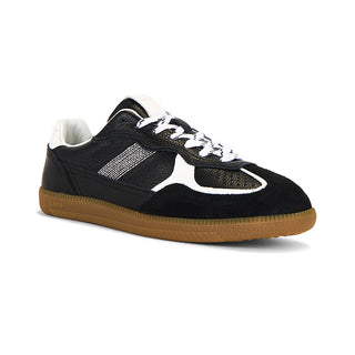 Tb.490 Rife Grain Black & White Leather Sneakers