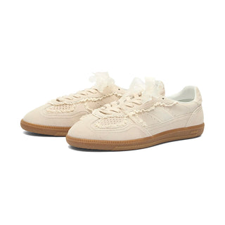 Tb.490 Crochet Cream Leather Sneakers