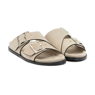 Alba Suede Beige Leather Sandals