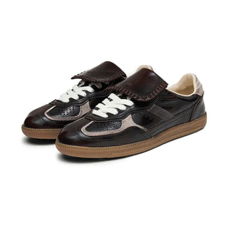 Tb.490 Club Brushed Dark Chocolate Leather Sneakers