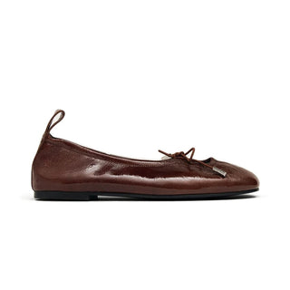 Rosalind Patent Brown Leather Ballet Flats